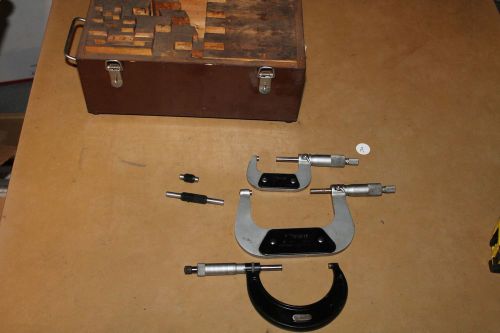 Micrometer and Gauge Lot Mixed Phase II Starrett W/ Vintage Box
