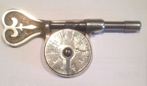 Ornate tachometer, or speed indicator marked &#034;WOODMAN&#039;S PATENT SEPT. 12, 1876&#034;