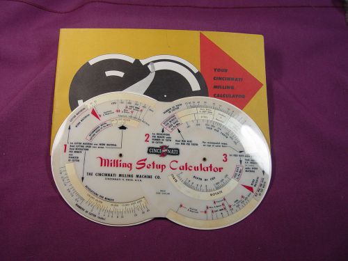 T2: Vintage Cincinnati Milling Machine Company Setup Calculator