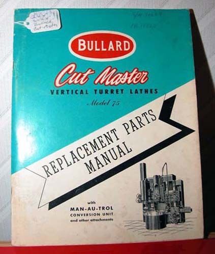 Bullard Cut Master VTL Manual (Ijv.16438)