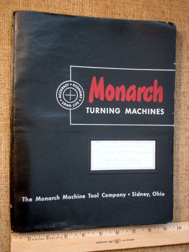 2 Monarch Turning Toolmaker Lathe 13&#034; 16&#034; Series 61 Operator Brochures 1953/54