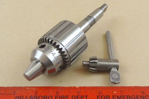 Very nice original mt2 jacobs no. 34 lathe tailstock drill chuck cap 0 - 1/2&#034; for sale