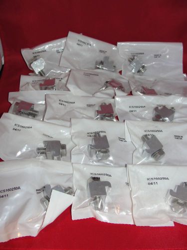 Varian agilent single claw aluminum clamp with bolt washer ics160250a lot of 15 for sale