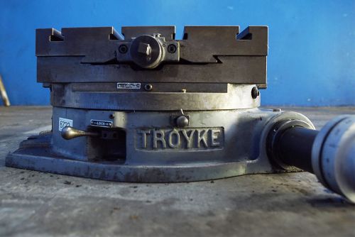 15&#034; x 15&#039; troyke model dmt-18 cross sliding rotary table, s/n 3597-8 for sale