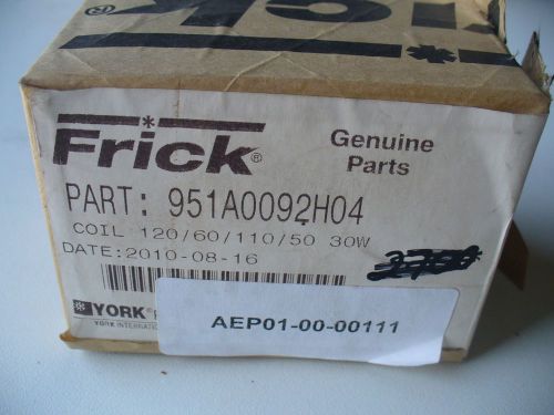 Frick/Johnson Controls parts, Coil, SOL Val, P/N 951A0092H04