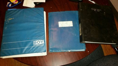 Boy 50m OPERATING MANUALS WITH ELECTRICAL DRAWINGS