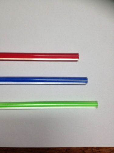 X 3 pcs green,red,blue, Straight Line Acrylic Rods ,color line acrylic rod