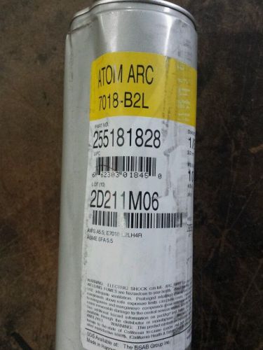 Esab atom arc 7018-b2l 1/8&#034; x 10lb. can of welding electrodes for sale