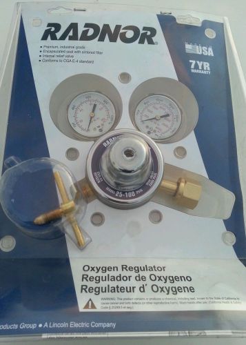 Radnor oxygen regulator 25-100-540 nib