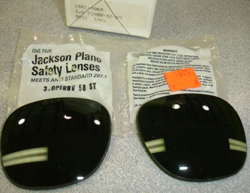 Jackson replacement lenses safety glasses 1481-0064 58 shade 3 iruv  plastic for sale