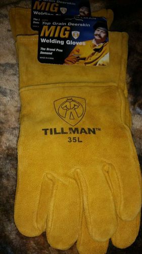Tillman 35L very comfortable welding gloves. 4 pair size large