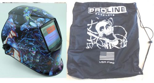Dmn+bag pro auto darkening ansi ce welding&amp;grinding mask helmet+carrying bag for sale