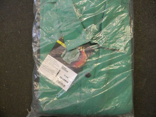 Revco Black Stallion F2-30C 30&#034; 12oz. Green FR Cotton Welding Jacket, 2X