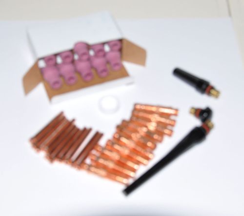 34 piece TIG accessory kit for series 17, 18 or 26 torches (10N)