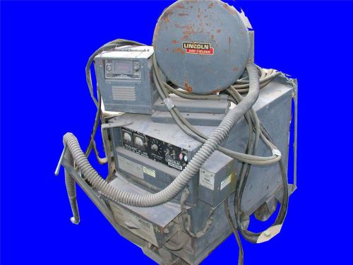 LINCOLN IDEALARC DC-600 600 AMPS 3 PHASE DC ARC WELDER WITH LN-9 WIRE FEEDER