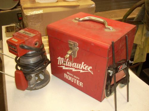 Made in USA Milwaukee 5610 Router and 4954 Guide -