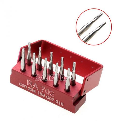 10 pcs/kit Dental SBT Tungsten good Steel burs RA702 for Low Speed Contra Angle