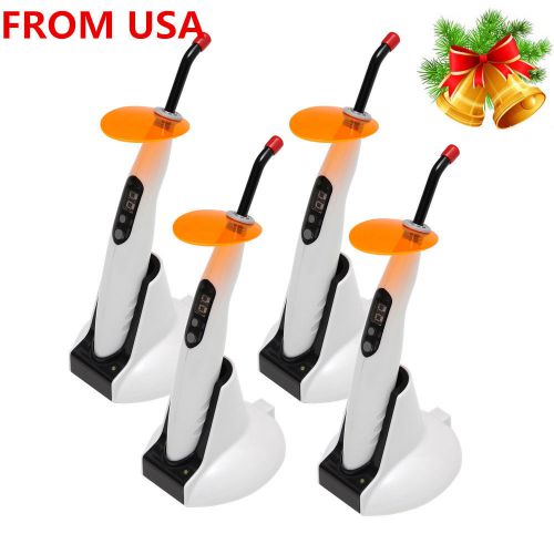 4pcs  dental cordless wireless led curing light cure lamp 1400mw led-b from usa for sale