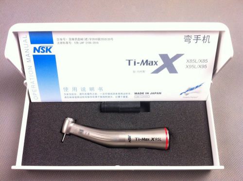Dental nsk ti max x95l optic handpiece 1:5 speed increasing contra angel japan for sale