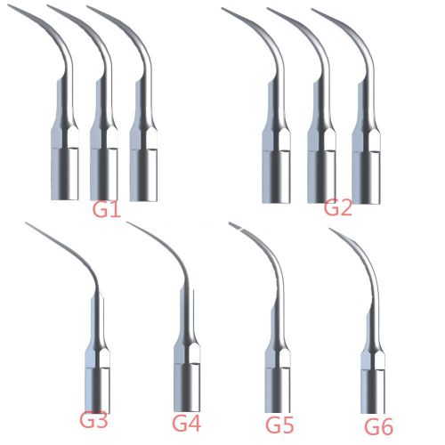 10 Dental Scaling mixed Tips Fit Woodpecker EMS Ultrasonic Scaler Handpiece