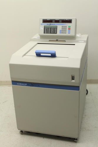 Sorvall refrigerated floor standing centrifuge rc26 plus w/ 2 rotors (tested!) for sale