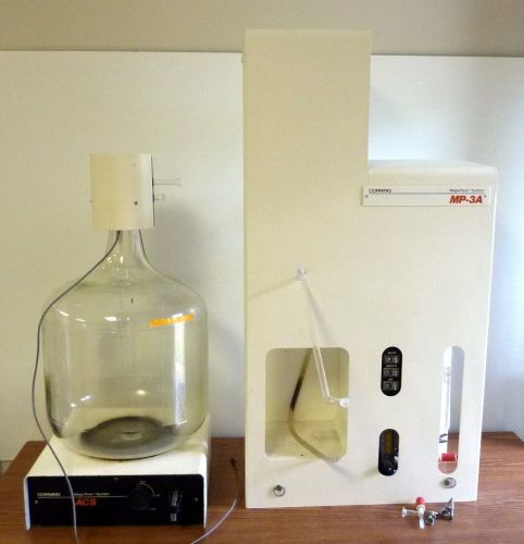 Corning mega pure model three liter auto mp-3a water purification still for sale