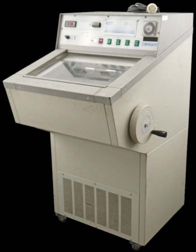 Bright instrument otf/as/ec laboratory refrigerated cryostat w/5040 microtome for sale