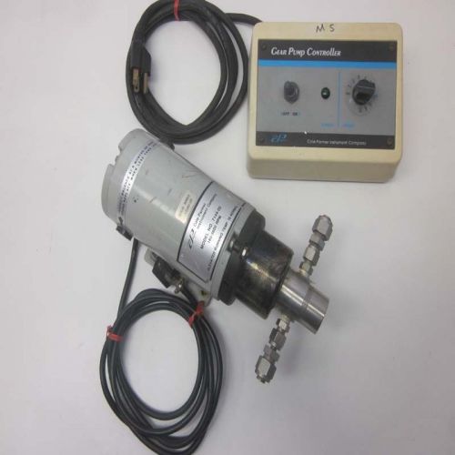 Cole parmer 7144-08 gear pump controller w/masterflex 7144-05 180-3600 rpm pump for sale