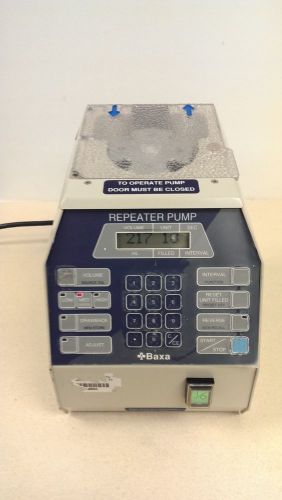 Baxa Repeater Pump Fluid Peristaltic Lab 095R