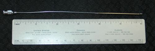 Popper 7195 Stainless Steel 304 Syringe Needle 6&#034; x 18 Gauge, Noncoring Point