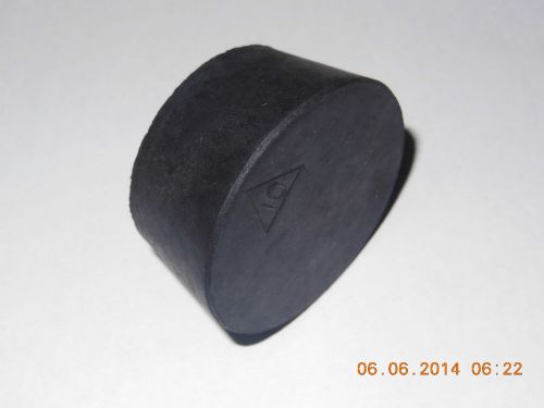 Fisherbrand stopper, solid black rubber  size  # 10 for sale