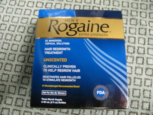 3 MONTH SUPPLY NEW Men&#039;s Rogaine Hair Regrowth Treatment TROPICAL EXP 11/2016