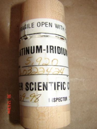 Fisher Scientific Platinum-Iridium Ring, mean circumference 5.920 #9691