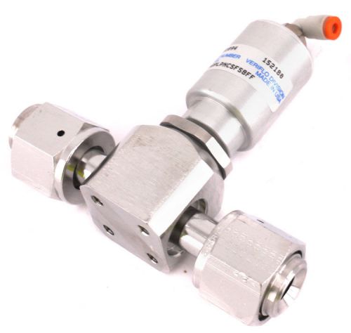 Veriflow 930aoplpncsfs8f 1/2&#034; ss high purity inline pneumatic diaphragm valve for sale