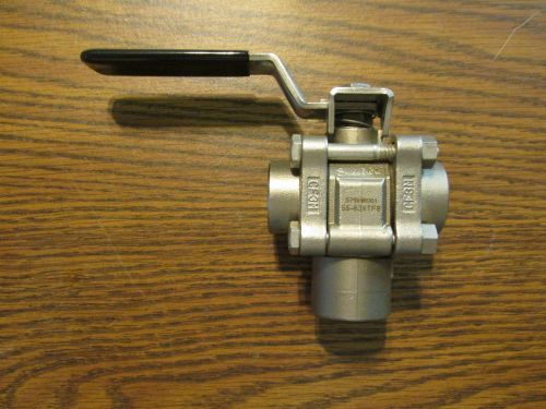 Swagelok NNB Stainless Steel 1/2 inch female 3 way Ball Valve SS-63XTF8