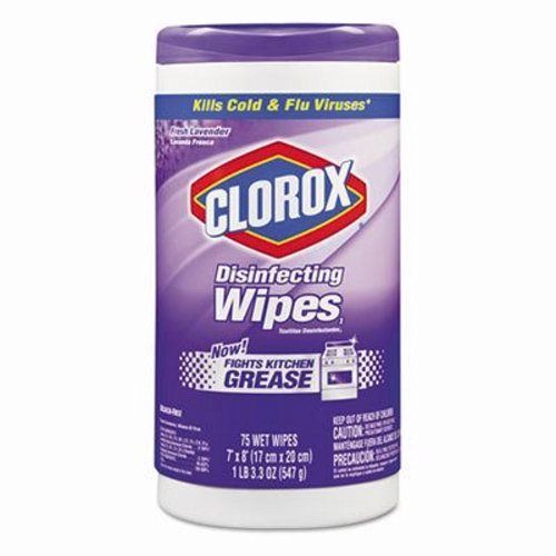 Clorox disinfecting wet wipes, lavender fresh scent, 6 canisters (clo01761) for sale