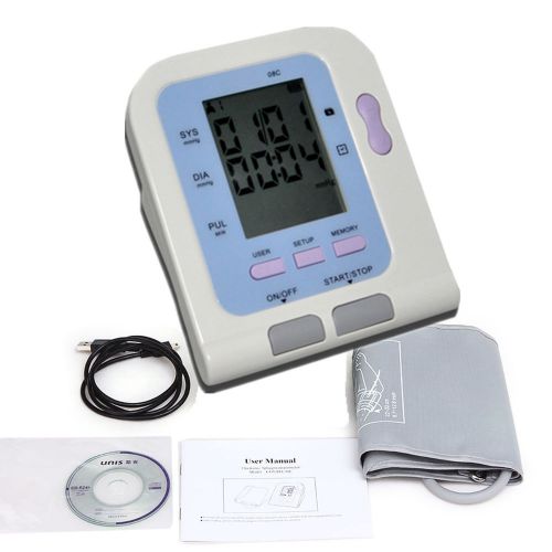 08C Digital Blood Pressure Monitor USB Pulse Rate&amp; SPO2 + Free Software +CD
