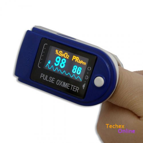 FDA CE 2013 LED OLED Finger Pulse Oximeter Spo2 PR Oxygen Monitor