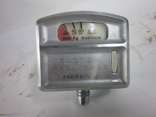 Chemetron medical division suction regu-gage regulator gauge -untested- for sale