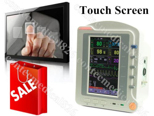 2014 CE approved Touch Screen ICU vital signs patient monitor 6 parameters