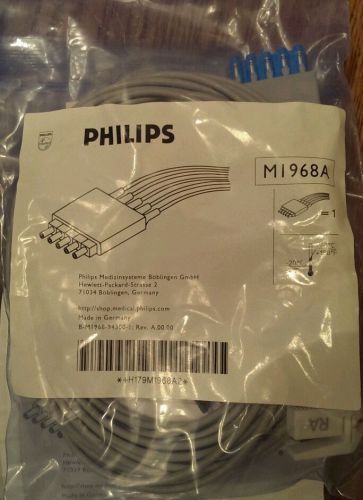 New Philips M1968A 5 Lead ECG Grabber