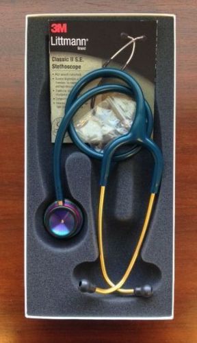 3M Littmann Classic II S.E. 28&#034; Stethoscope CARIBBEAN BLUE Rainbow #2823 New/Box