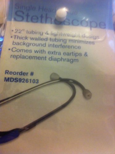 Medline Single head Blue Stethoscope  lot of 5(five)