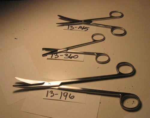 Mayo, operating sicssor and littauer scissor set of 3 (13-196,13-360,13-145) for sale
