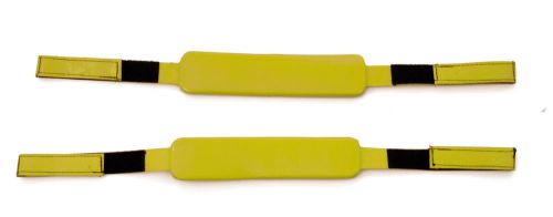 Yellow Replacement Straps Head Immobilizers on EMS spineboards
