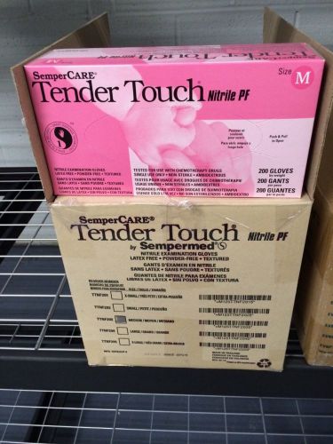 Sempercare sempermed tendertouch nitrile powder-free exam gloves - med. 2000 ct for sale