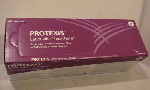 PROTEXIS STERILE LATEX POWDER FREE GLOVES WITH NITRILE 50 Pair SIZE 8~UNOPEN BOX