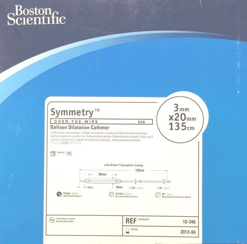 BOSTON SCIENTIFIC Symmetry Stiff Shaft OTW Balloon Dilatation Cath, REF: 10-346