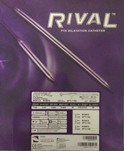 BARD RIVAL 5F PTA Dilatation Cath, 7mm x 2cm x 80cm, REF: RV8072