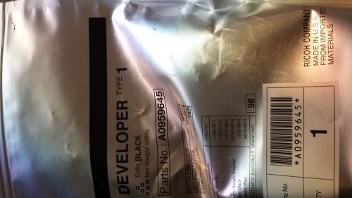 Black developer - genuine ricoh brand - 1 kilogram bag - type 1 - replace every for sale